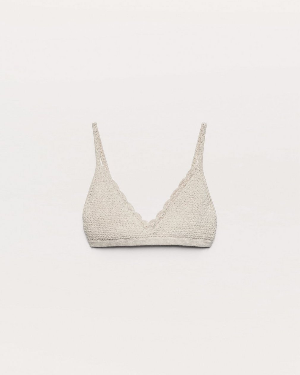 Khloe Open-Knit Bralette Ivory - Image 2