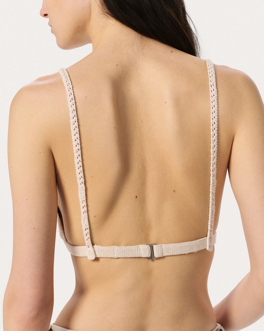 Khloe Open-Knit Bralette Ivory - Image 5