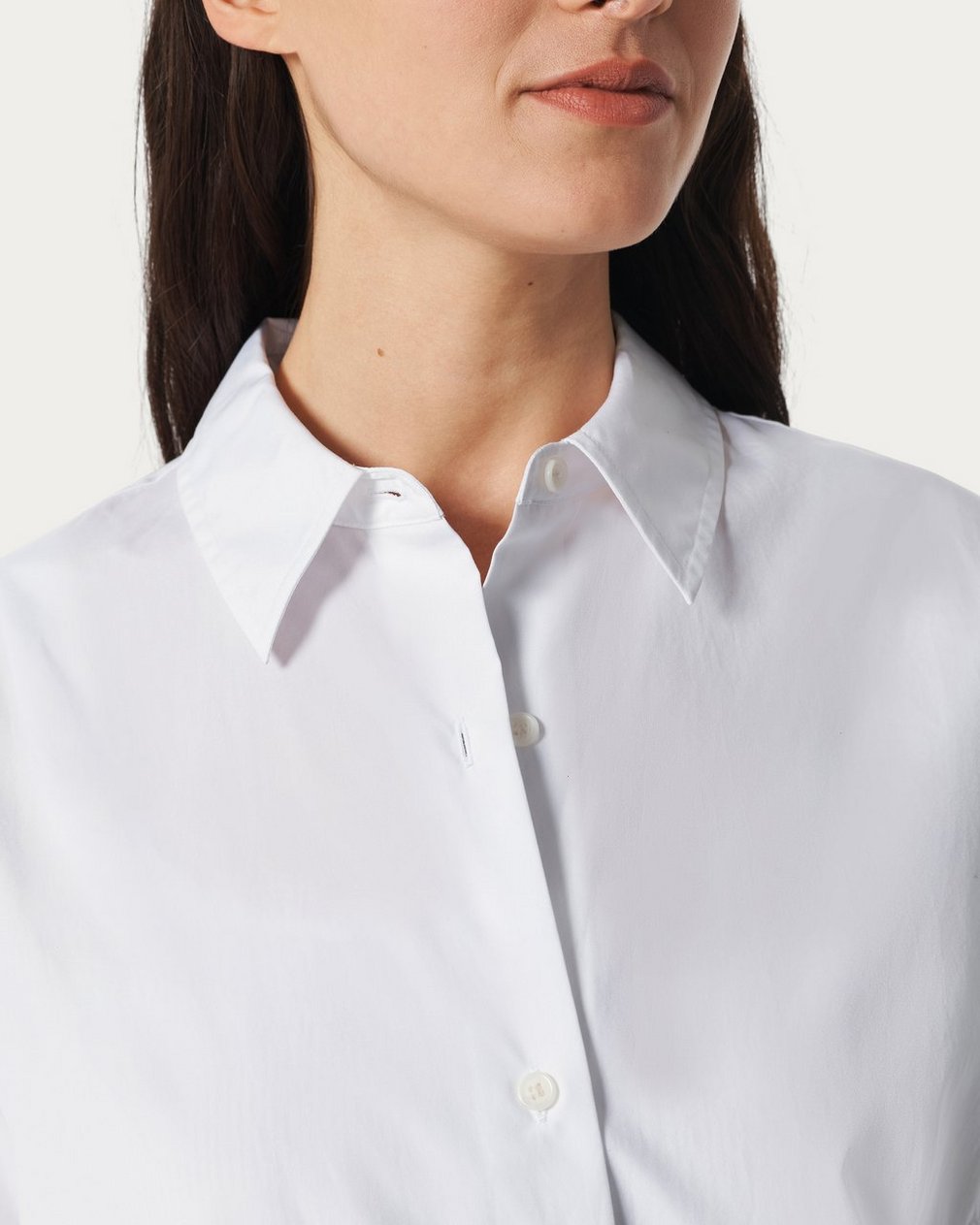 Amy Lace Poplin Shirt White Lace - Image 5