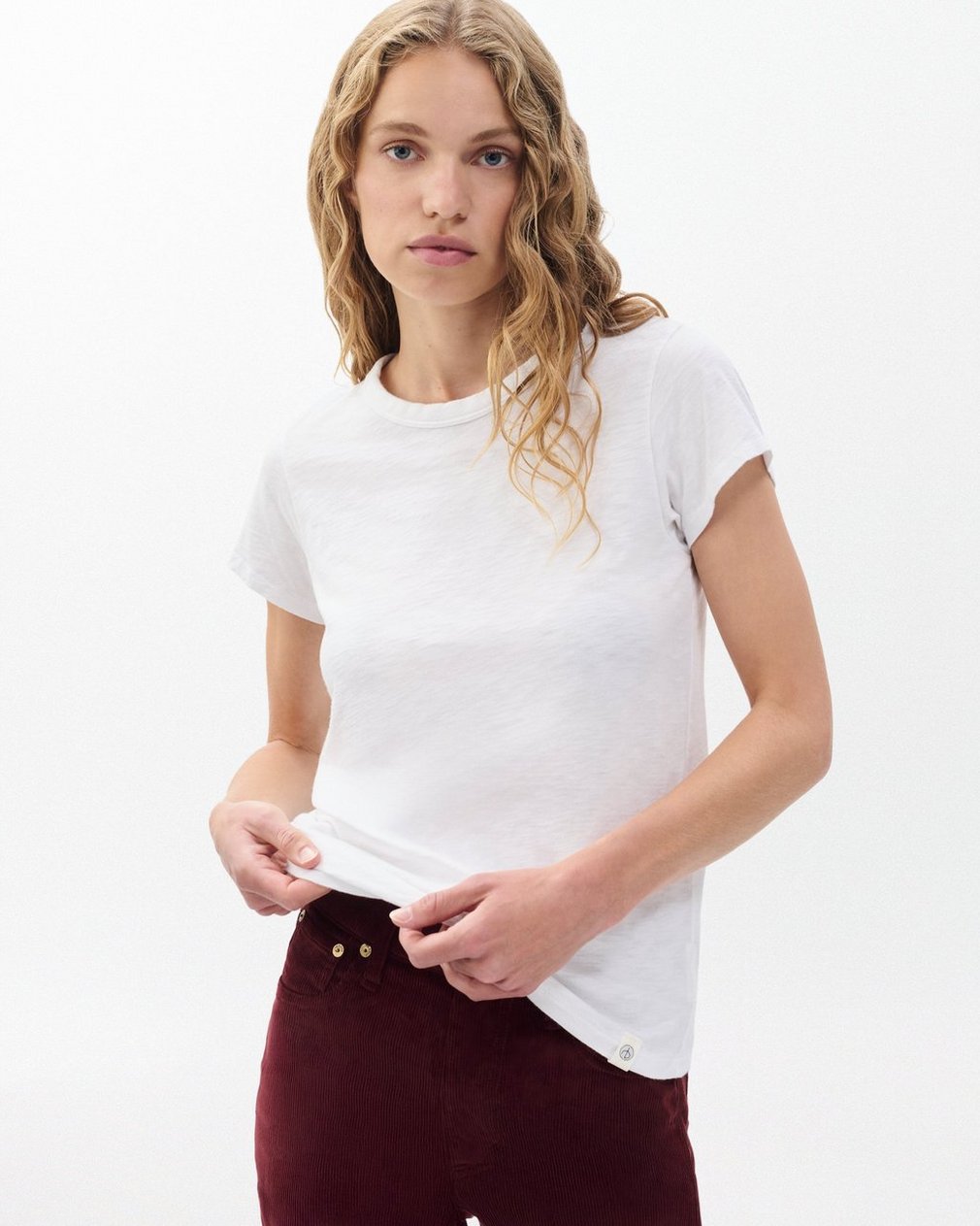 WoMen??s Slub T Shirt