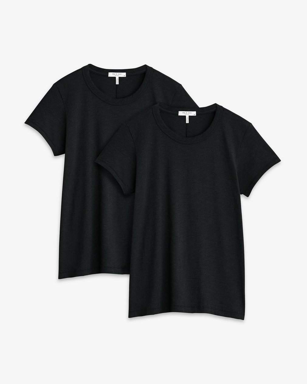 Two-Pack Slub T Shirt Black