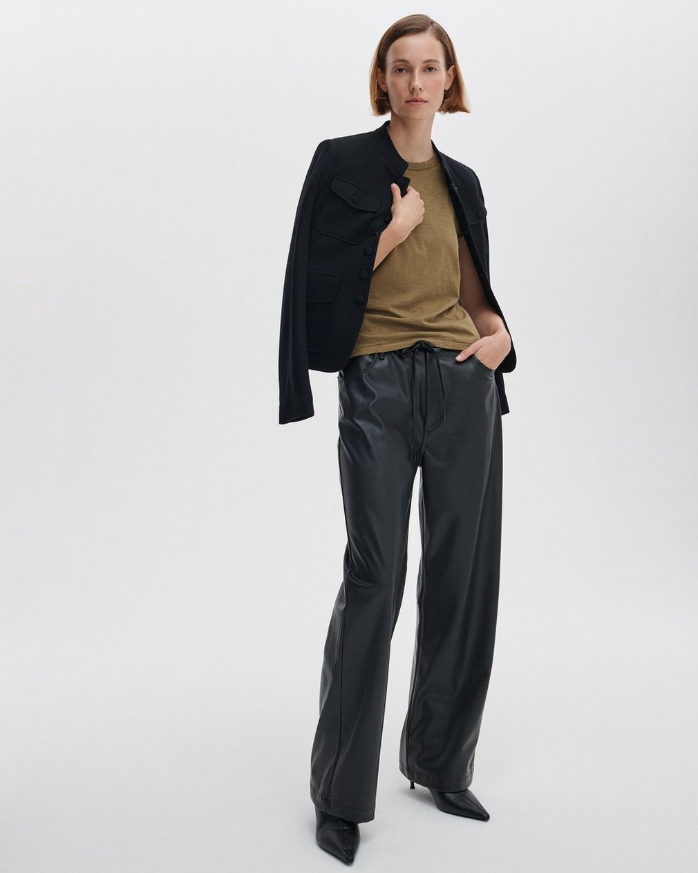 The Slub T Shirt Military Olive - Image 3