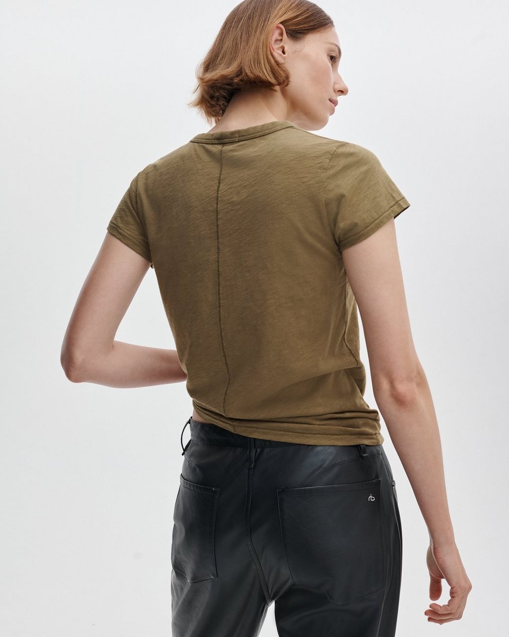 The Slub T Shirt Military Olive - Image 6