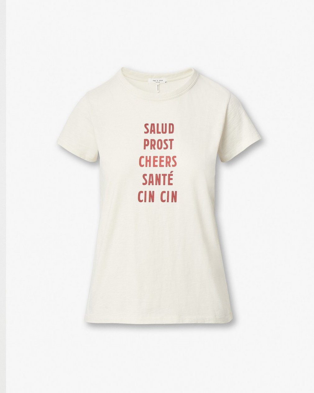 Cheers Graphic T Shirt Ivory - Image 2