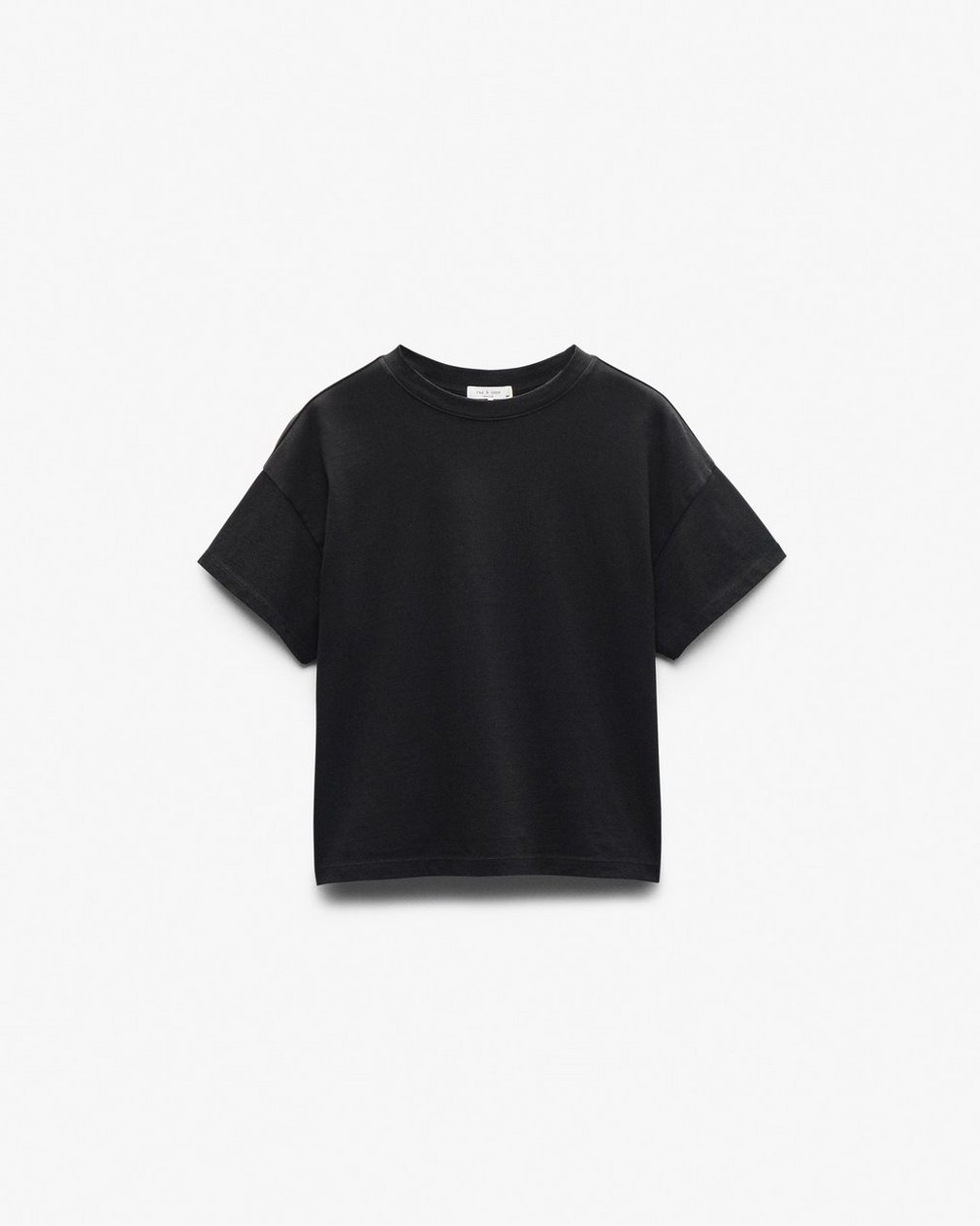 Kelly Boxy Cotton T Shirt Black - Image 2