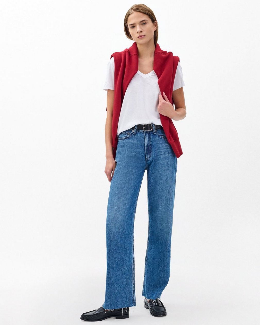 The Slub V-Neck T Shirt for WoMen - Image 3