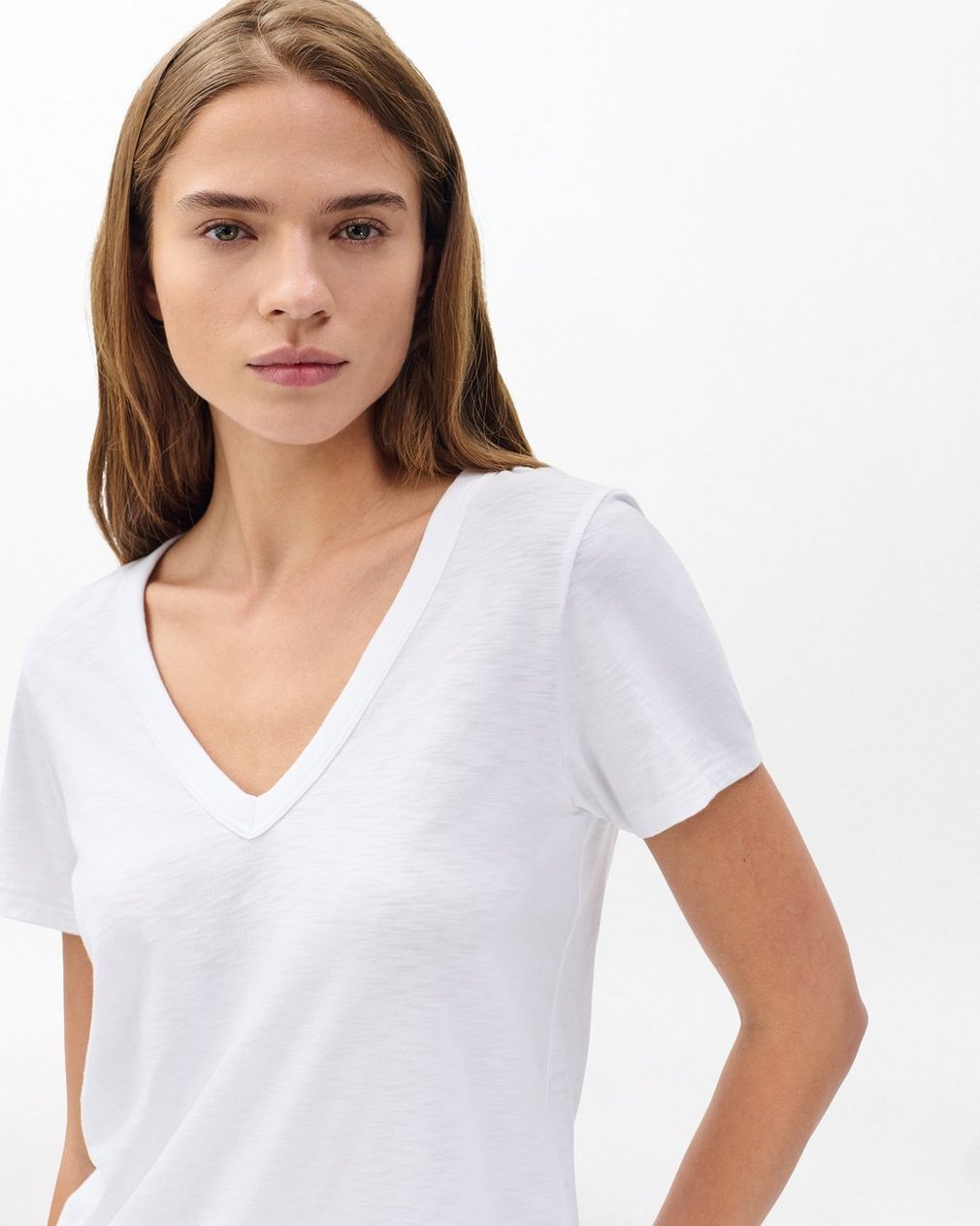 The Slub V-Neck T Shirt for WoMen - Image 4
