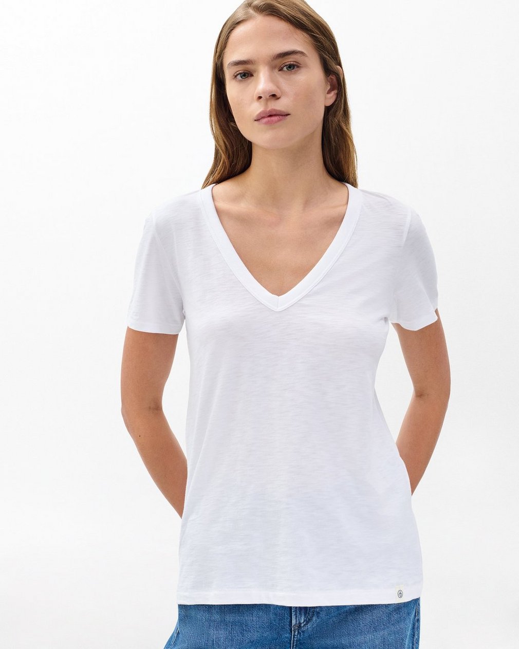 The Slub V-Neck T Shirt for WoMen - Image 5