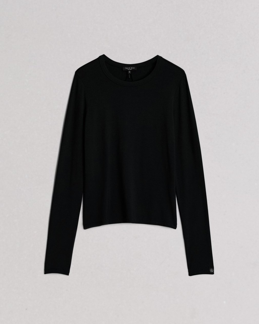 Luca Long Sleeve T Shirt Black - Image 2