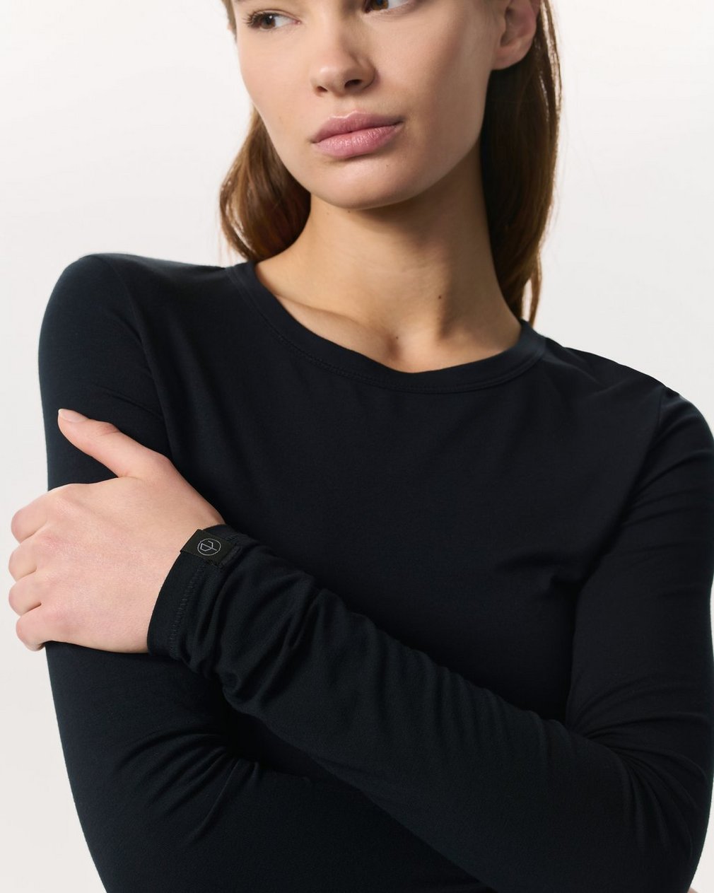 Luca Long Sleeve T Shirt Black - Image 6