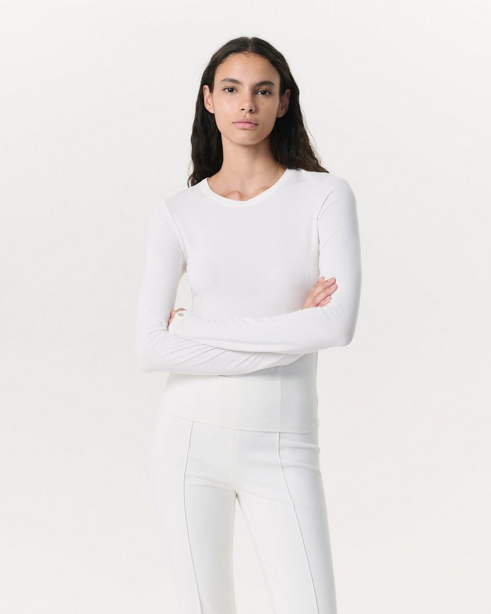 Luca Long Sleeve T Shirt White