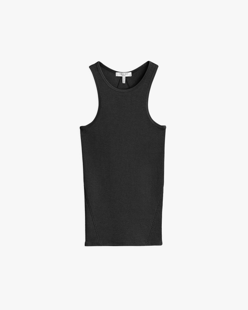 The Essential Rib Tank Black - Image 2