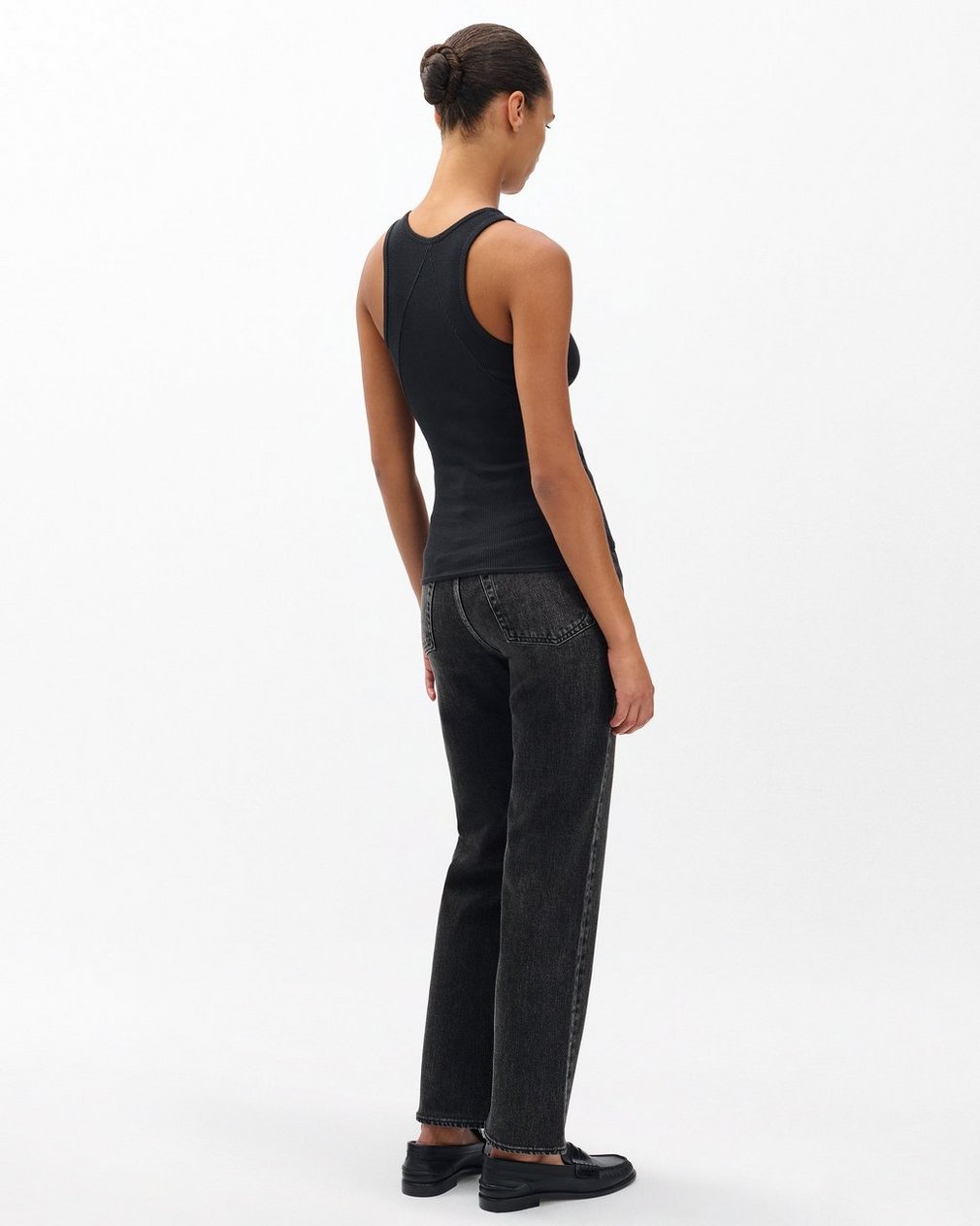 The Essential Rib Tank Black - Image 6