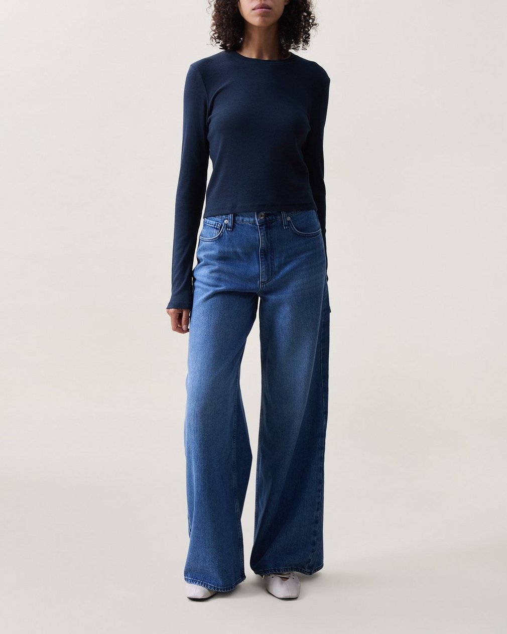 Essie Ribbed Cropped T Shirt Salute - Image 2