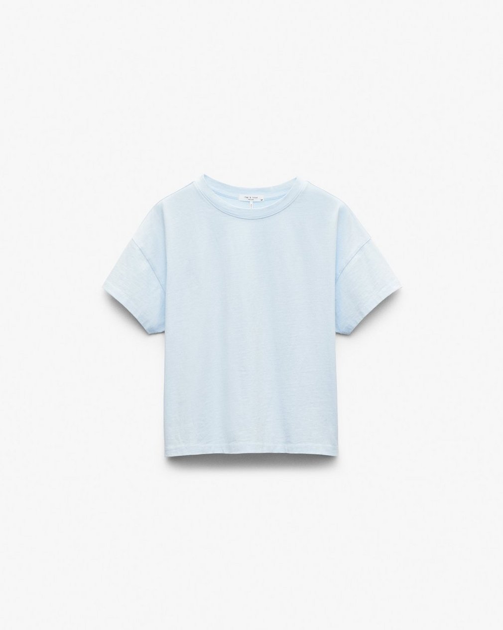 Kelly Boxy Cotton T Shirt Sky Blue - Image 2