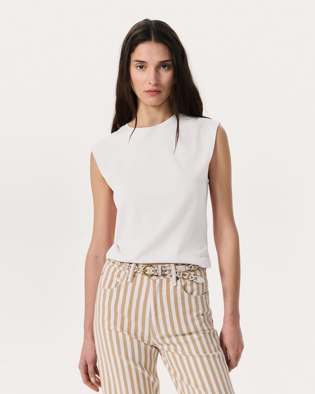 Mica Sleeveless Top White