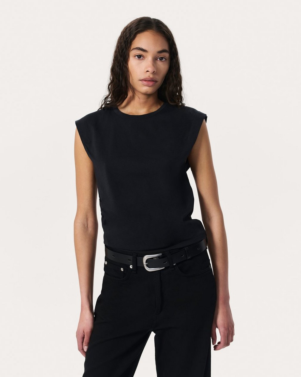 Mica Sleeveless Top Black