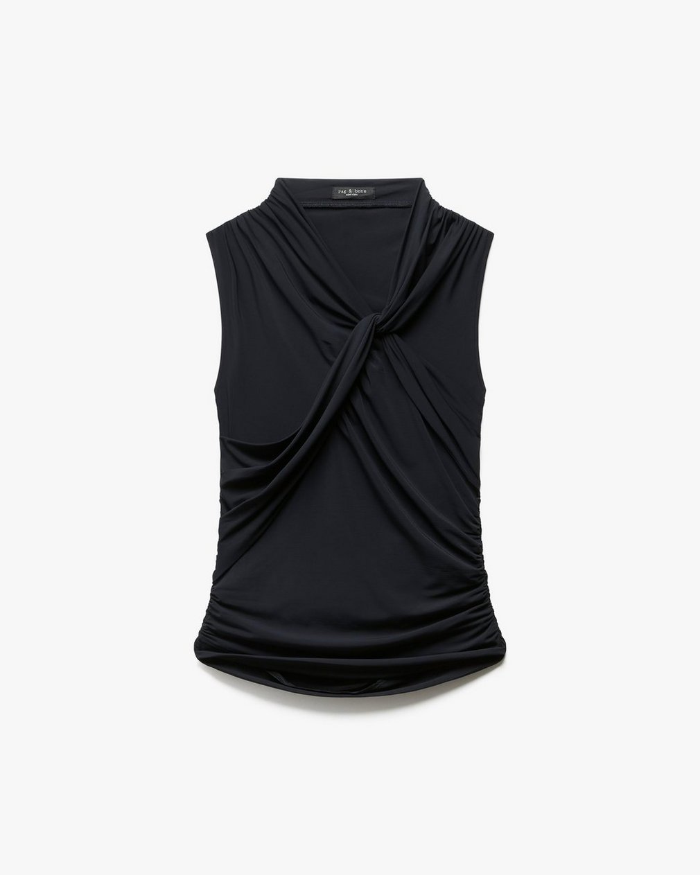Clara Drape Tank Top Black - Image 2