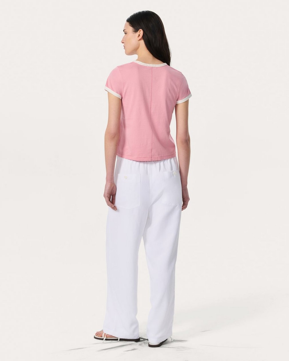 Miami Boxy Graphic T Shirt Blush - Image 6