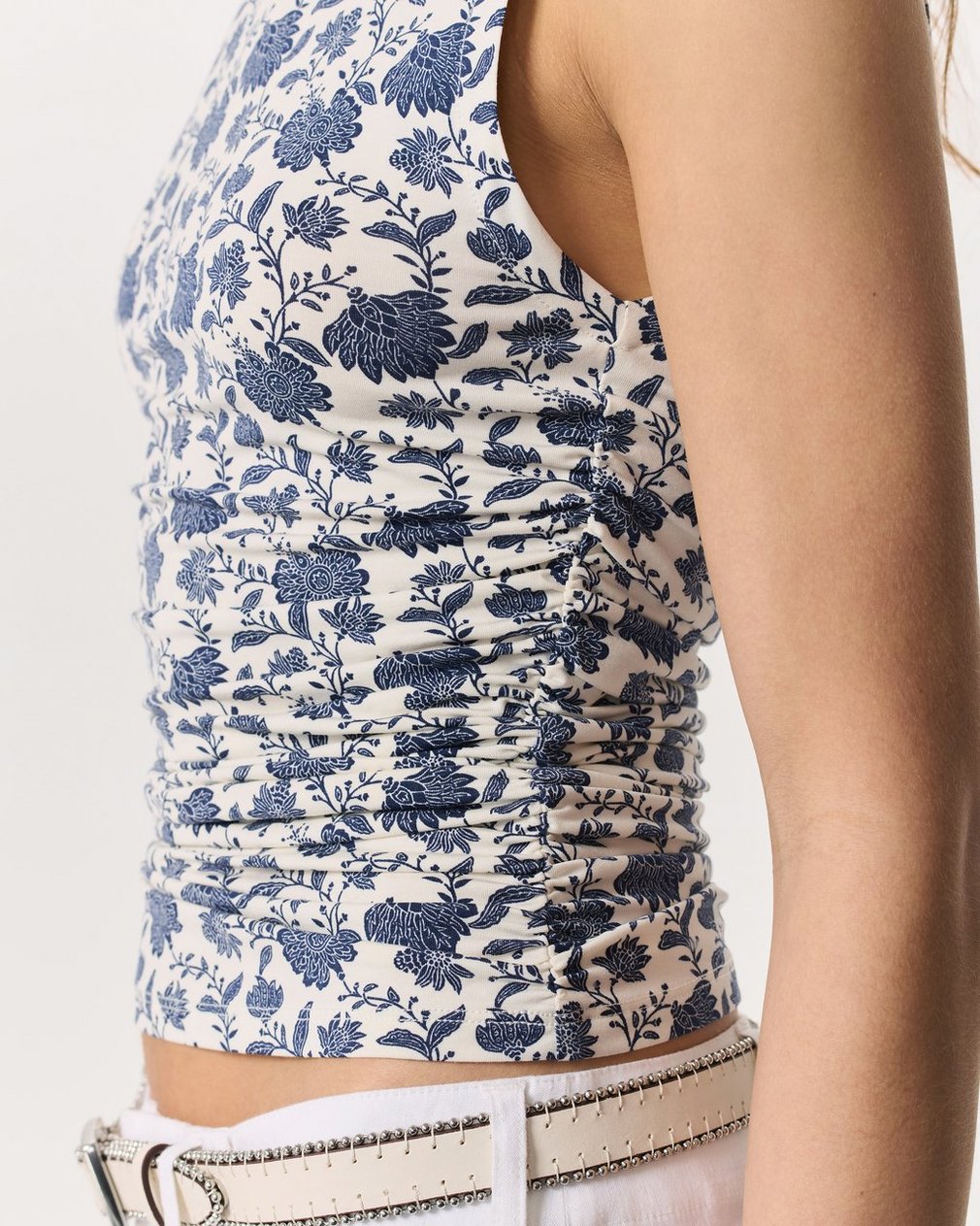 Luca Floral Shirred Tank Top Salute Multi - Image 3