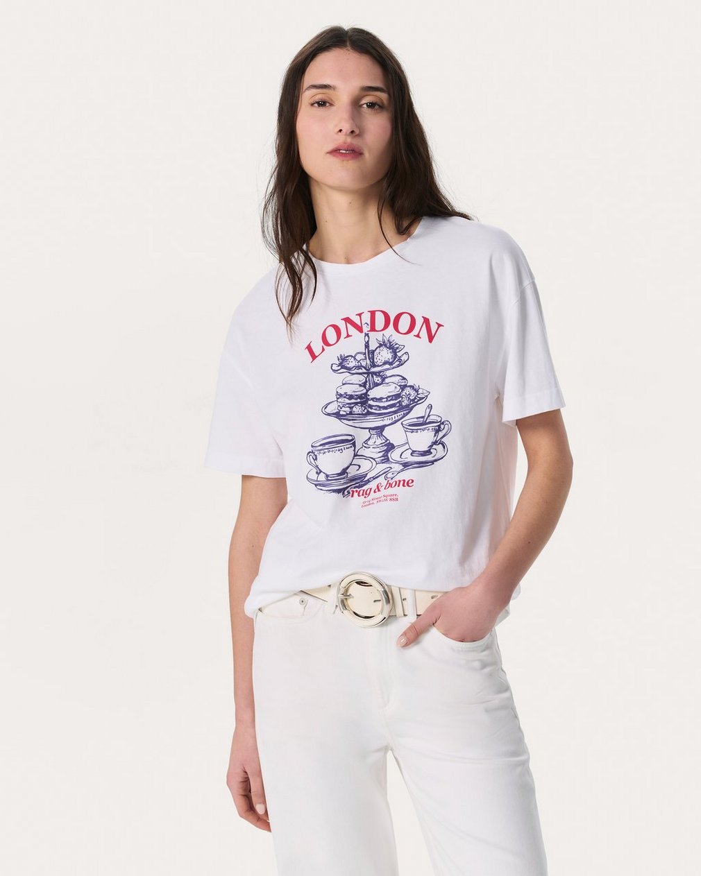 London Graphic T Shirt White