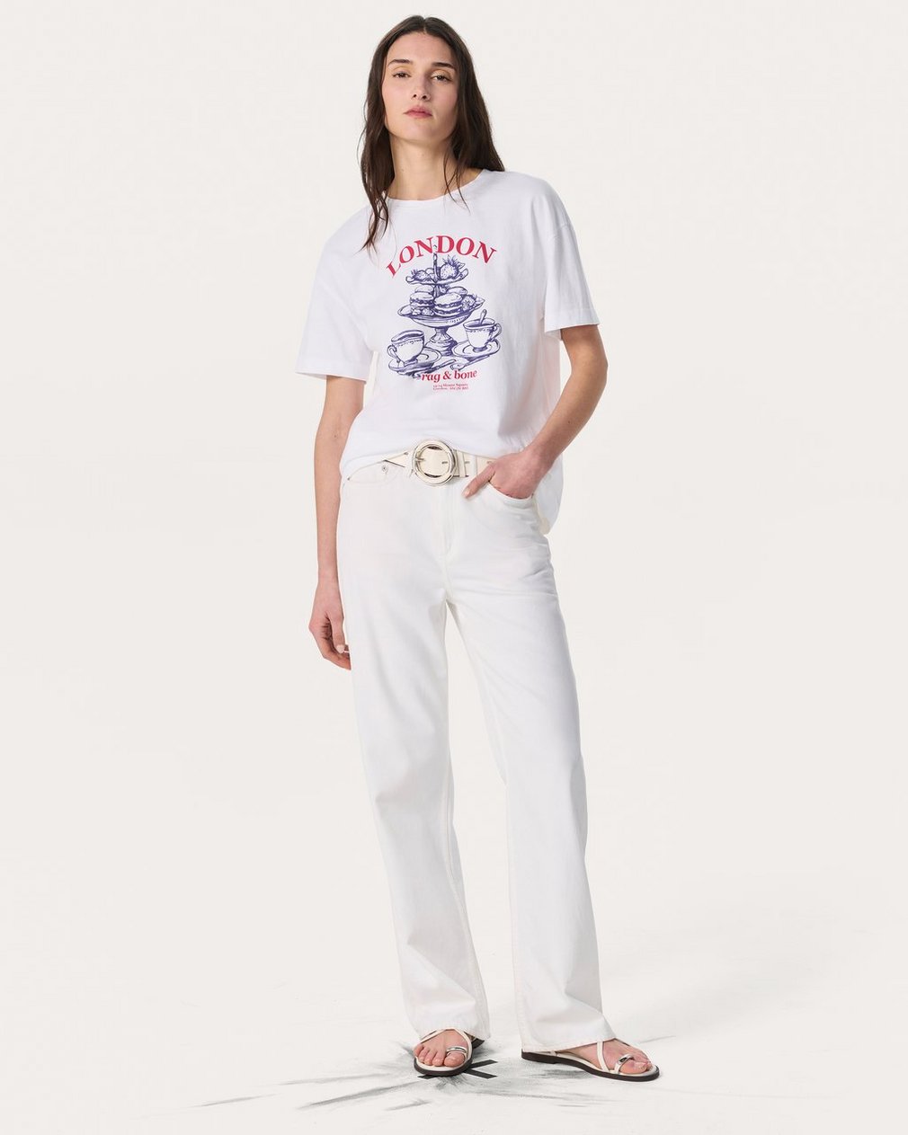 London Graphic T Shirt White - Image 3