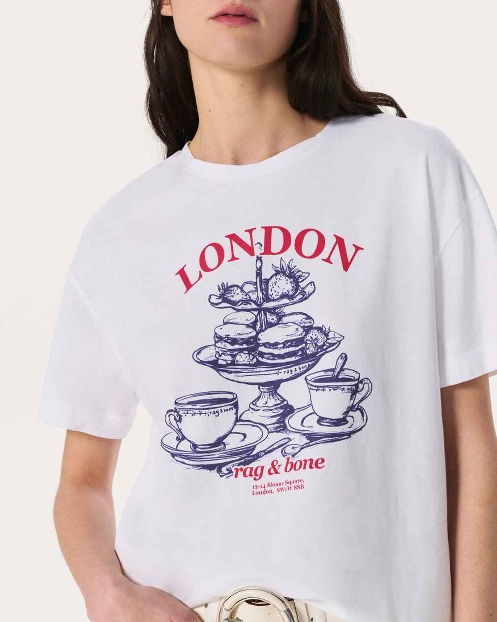 London Graphic T Shirt White - Image 4