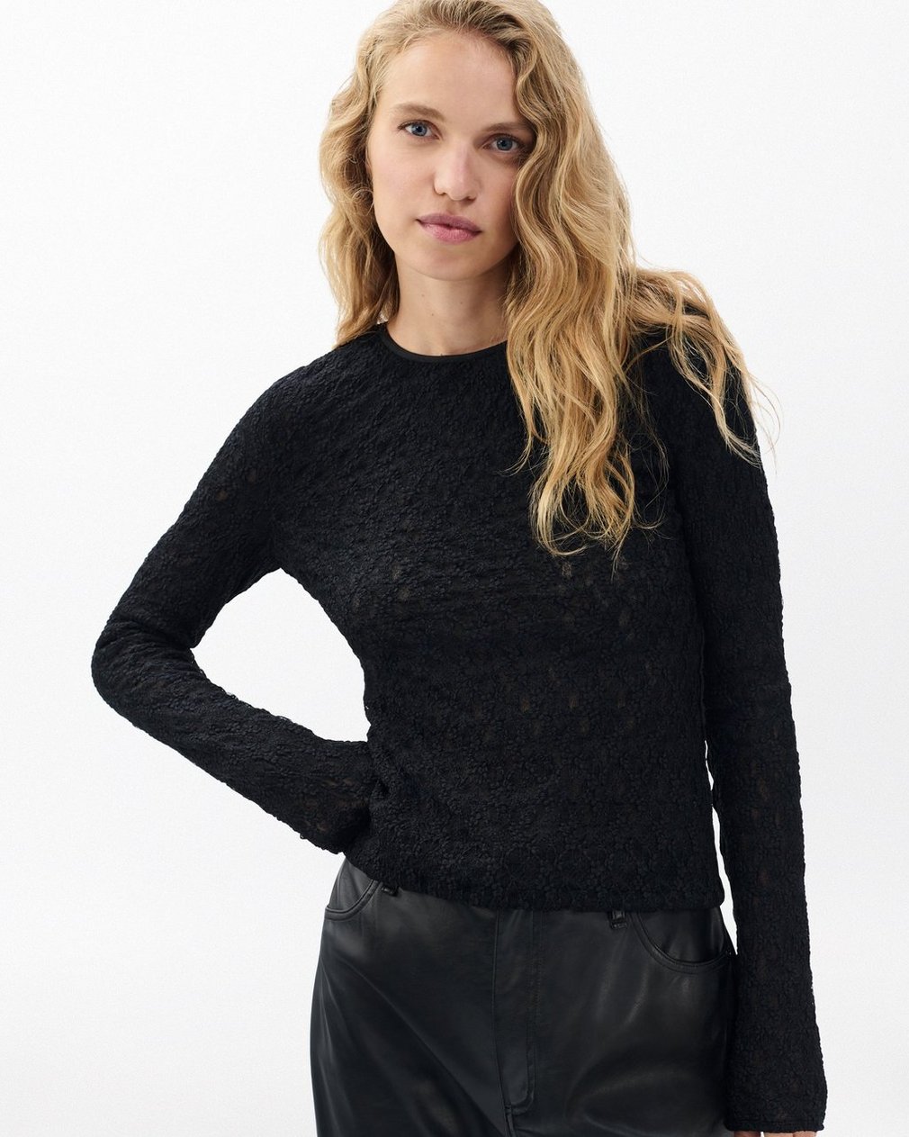Ellie Lace Top Black