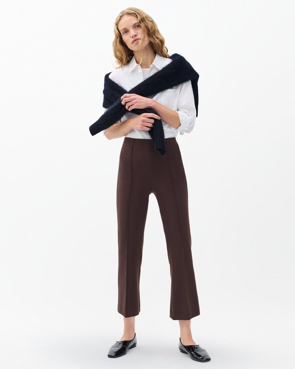 Irina Kick Flare Pants Coffee