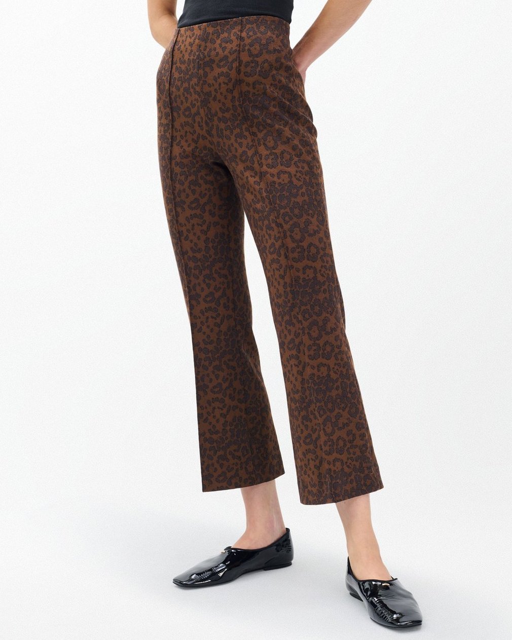 Irina Leopard-Print Kick Flare Pants Leopard - Image 2