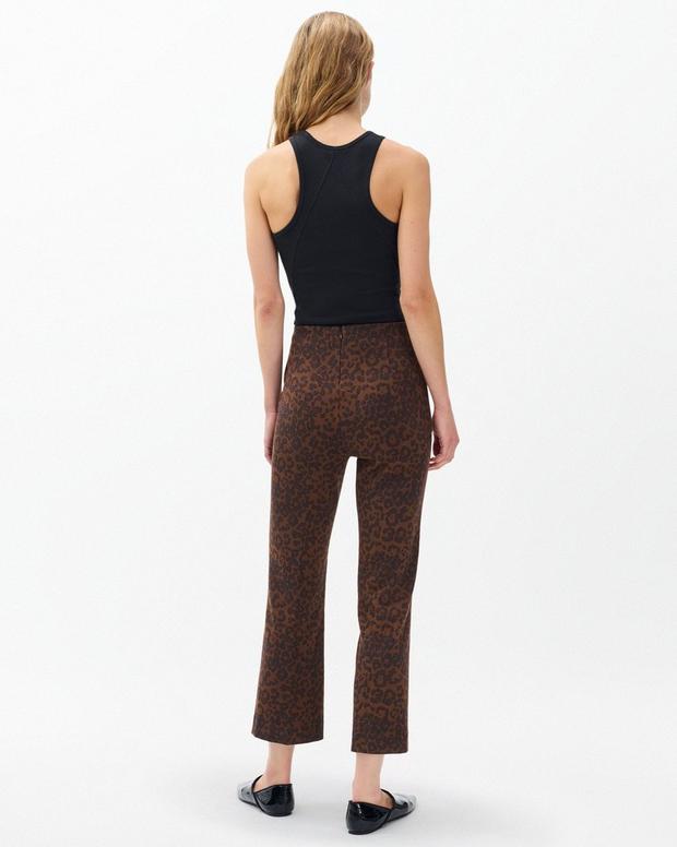 Irina Leopard-Print Kick Flare Pants Leopard - Image 6