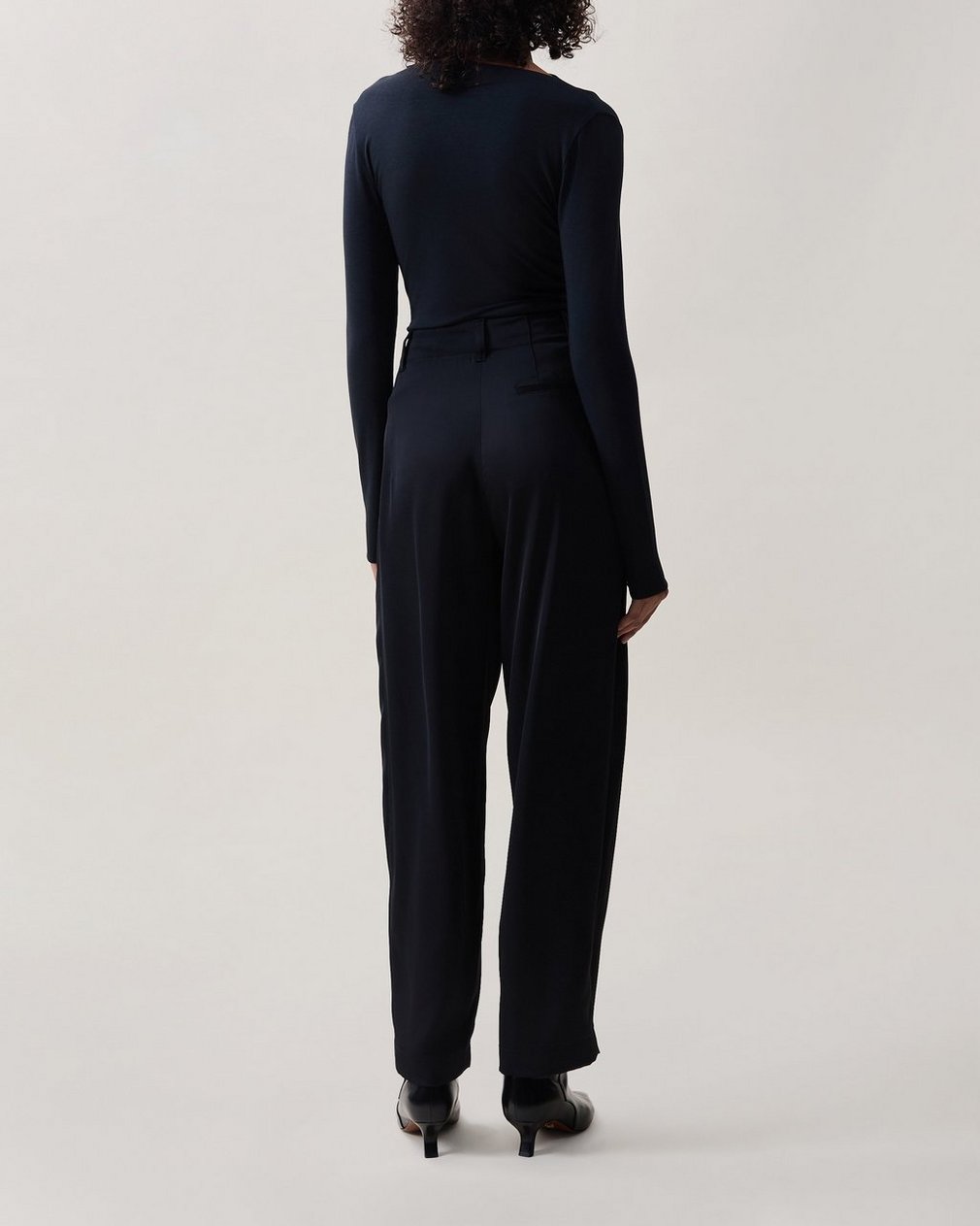 Douglas Satin Pants Black - Image 2