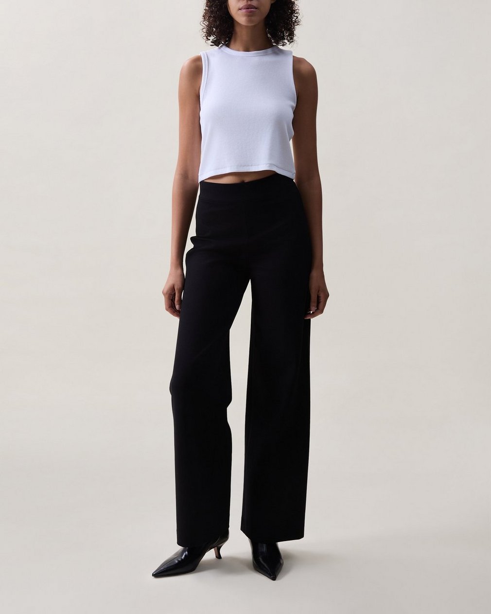 Iris Wide-Leg Pants Black