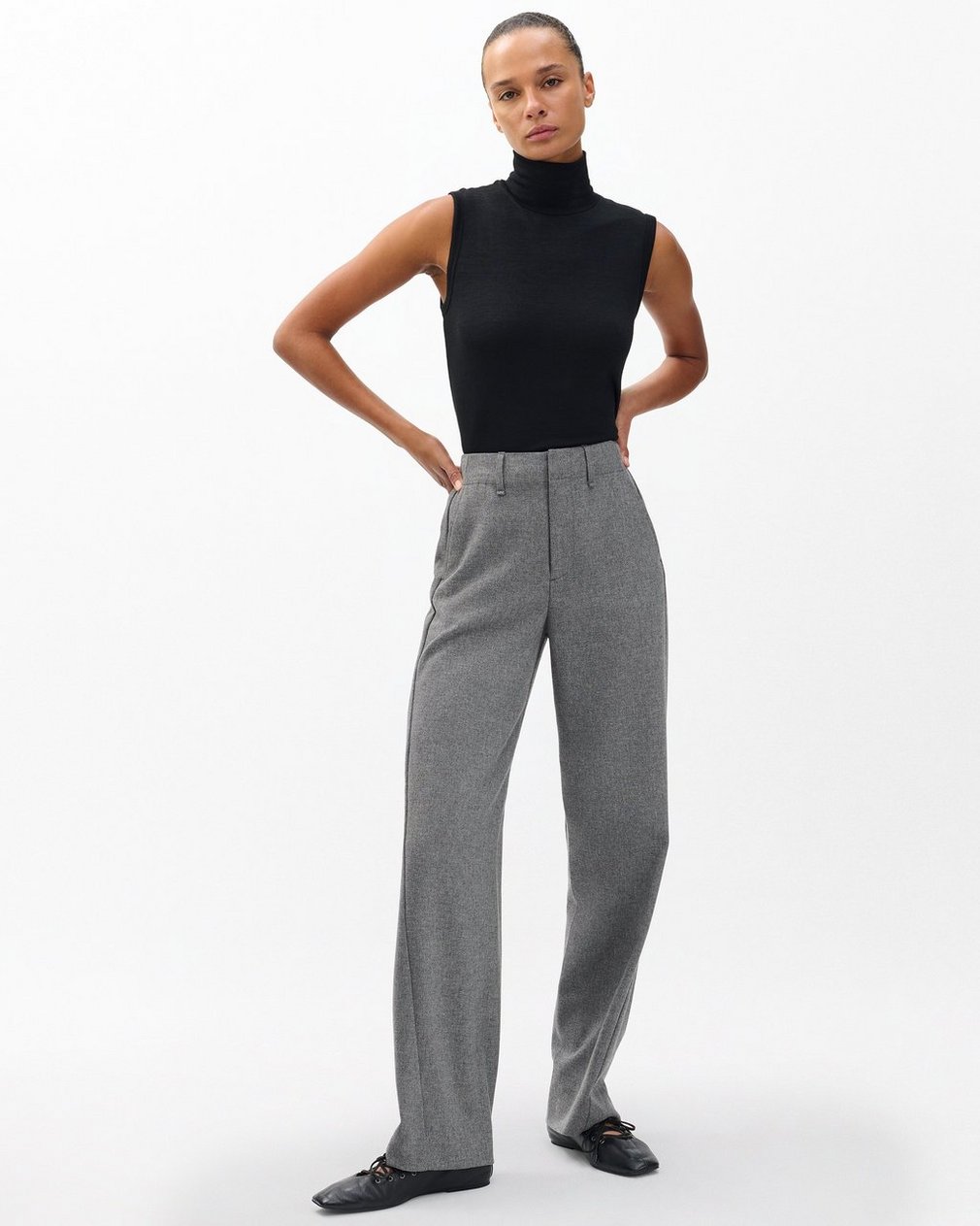 Shea Tailored Pants Grey - Image 3