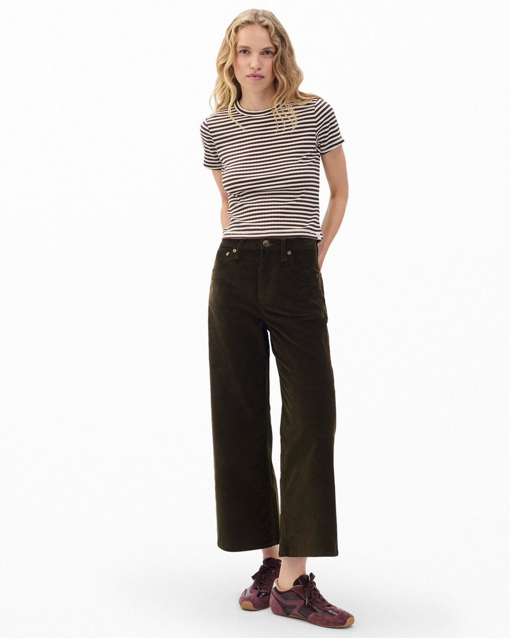 Andi Ankle Wide-Leg Corduroy Pants Balsam - Image 3