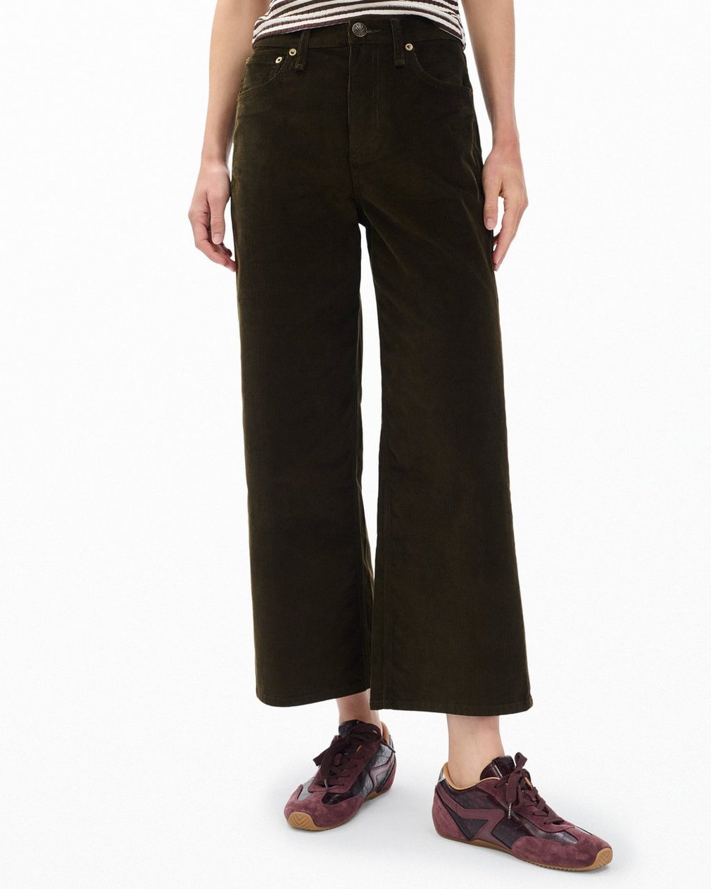 Andi Ankle Wide-Leg Corduroy Pants Balsam - Image 4