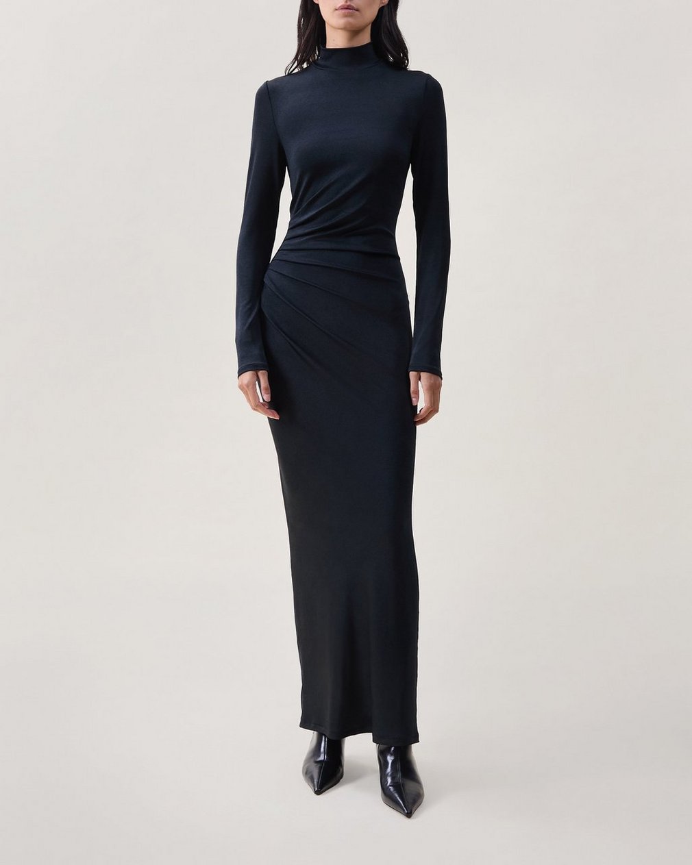 Agnes Turtleneck Dress Black