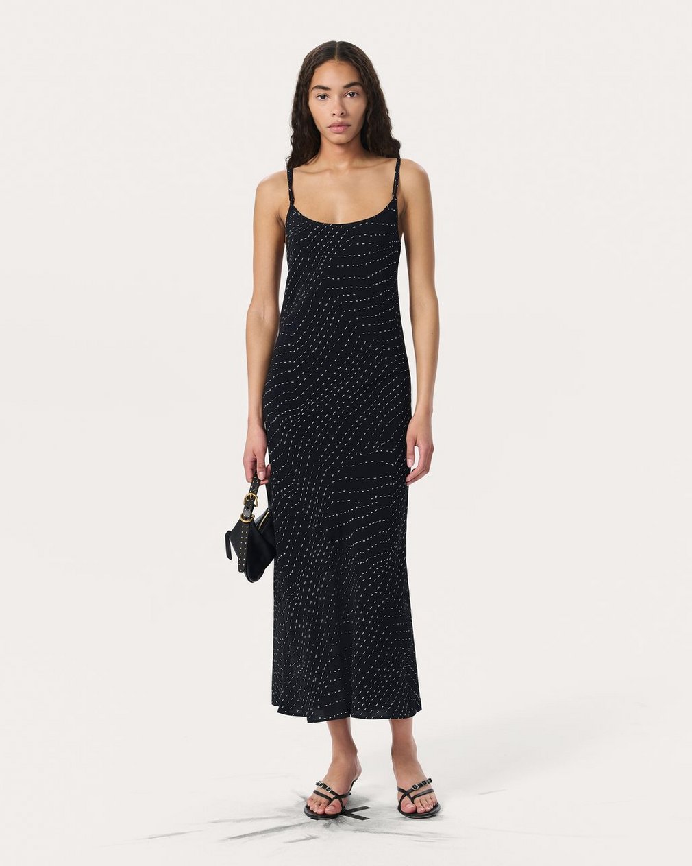 Alessia Printed Slip Dress Black Print