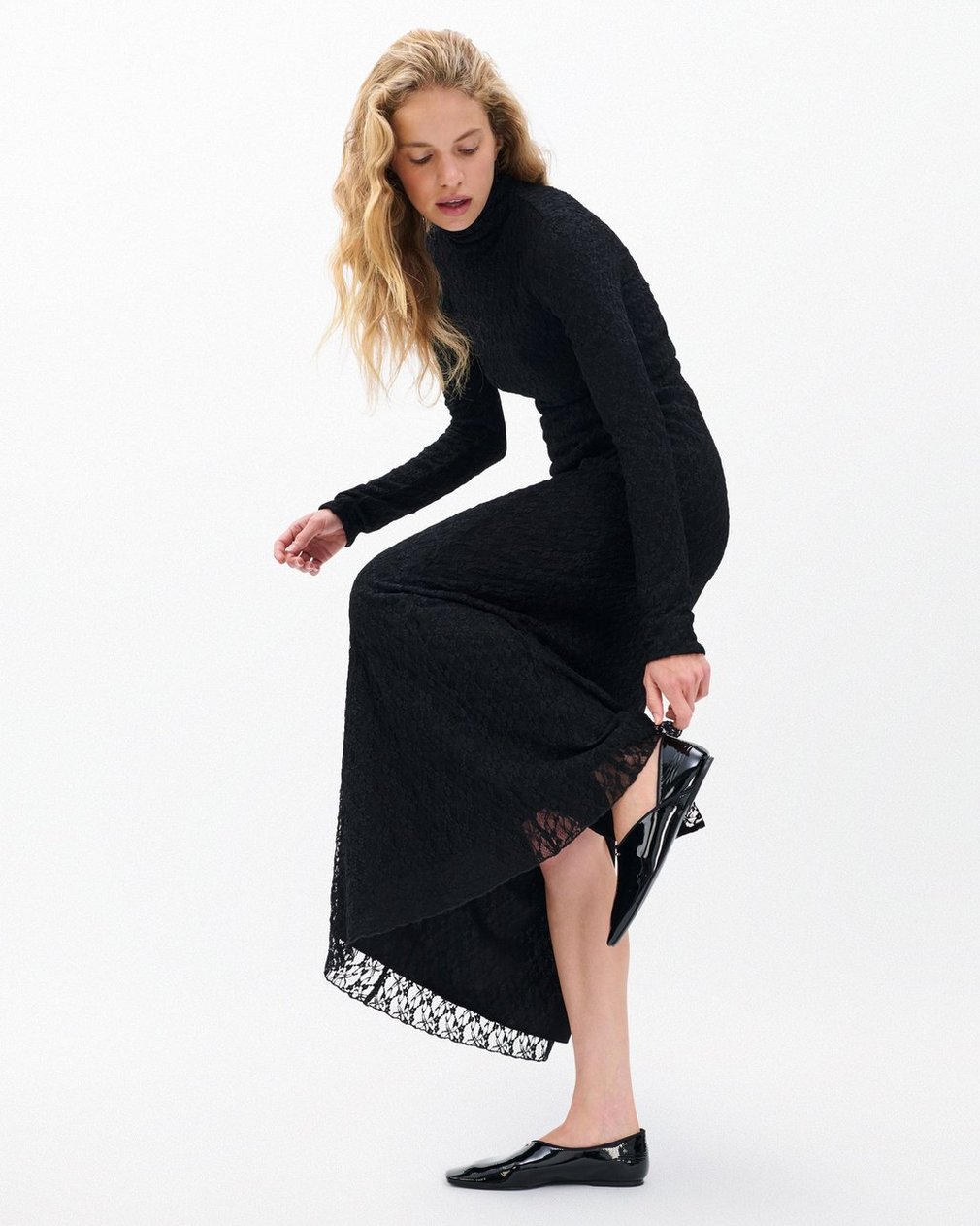 Ellie Lace Maxi Dress Black - Image 5