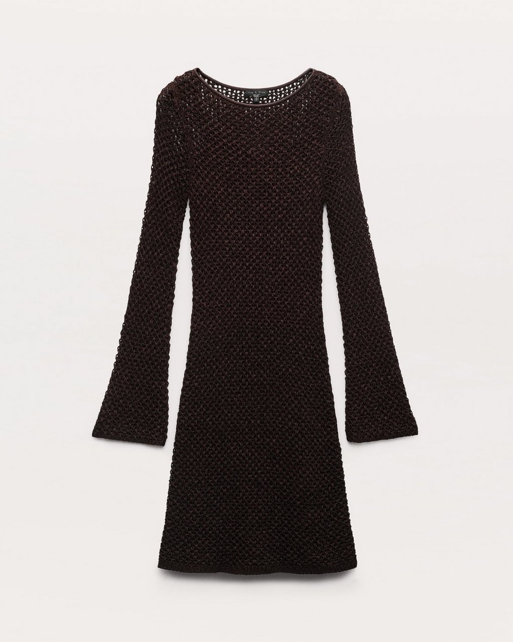 Ellie Knit Mini Dress Brown - Image 2