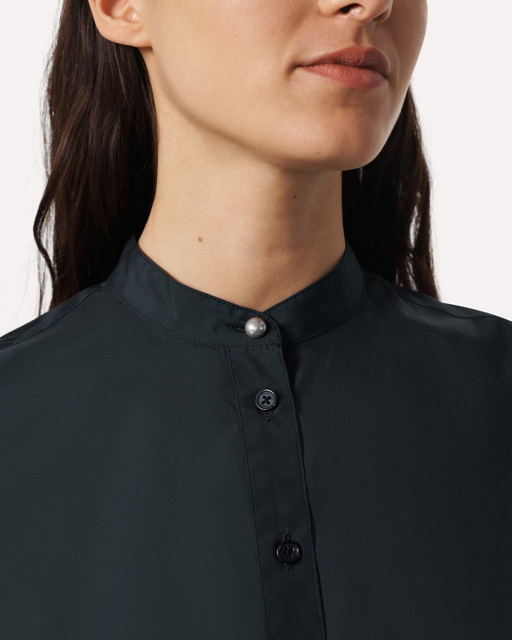 Gretchen Mini Shirt Dress Black - Image 5