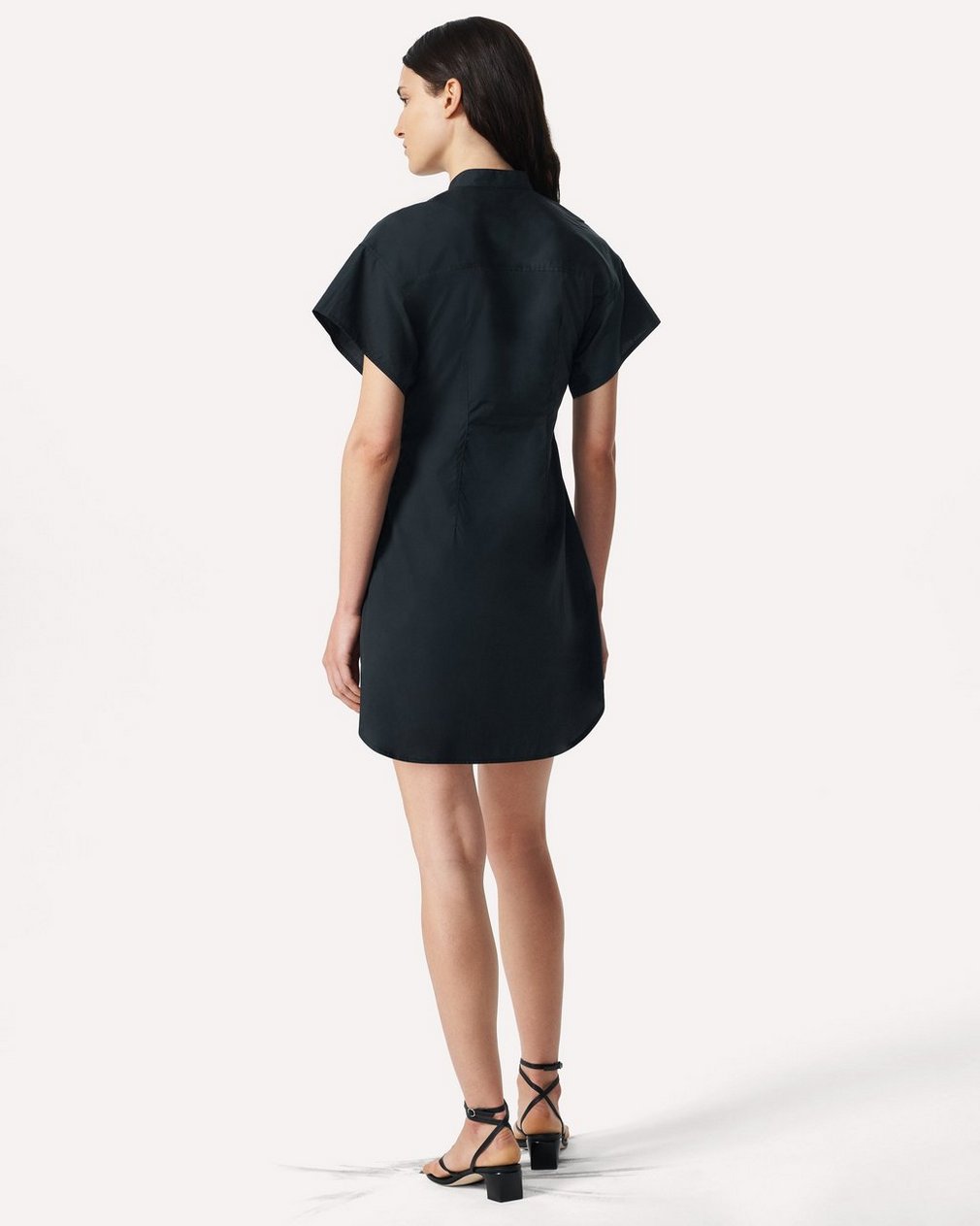 Gretchen Mini Shirt Dress Black - Image 6