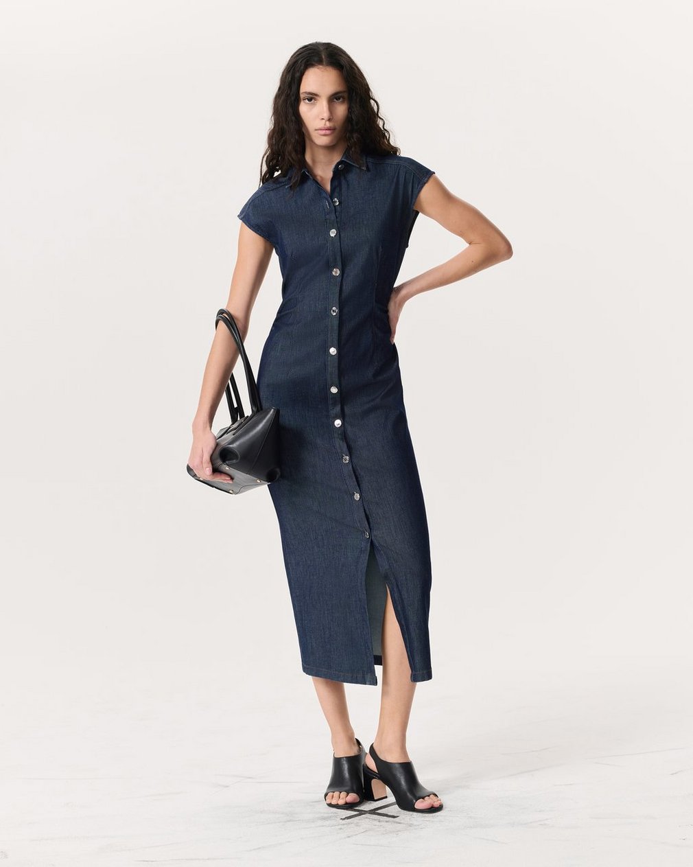 rbAIRFLEX Leah Denim Midi Dress Rinse