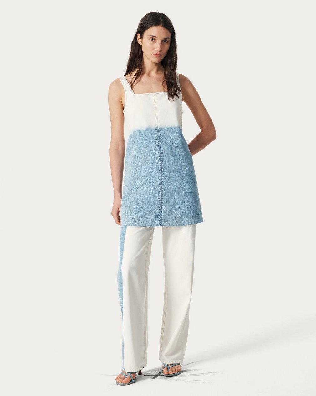Jayde Denim Dress Bleach Stripe - Image 7