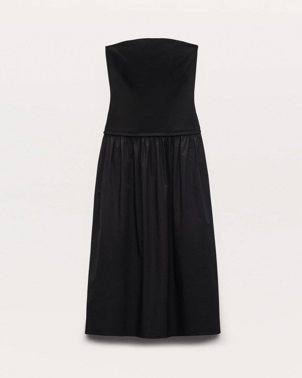 Irina Mixed-Media Dress Black - Image 2