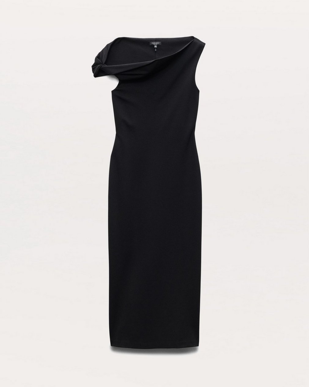 Irina Asymmetric Maxi Dress Black - Image 2
