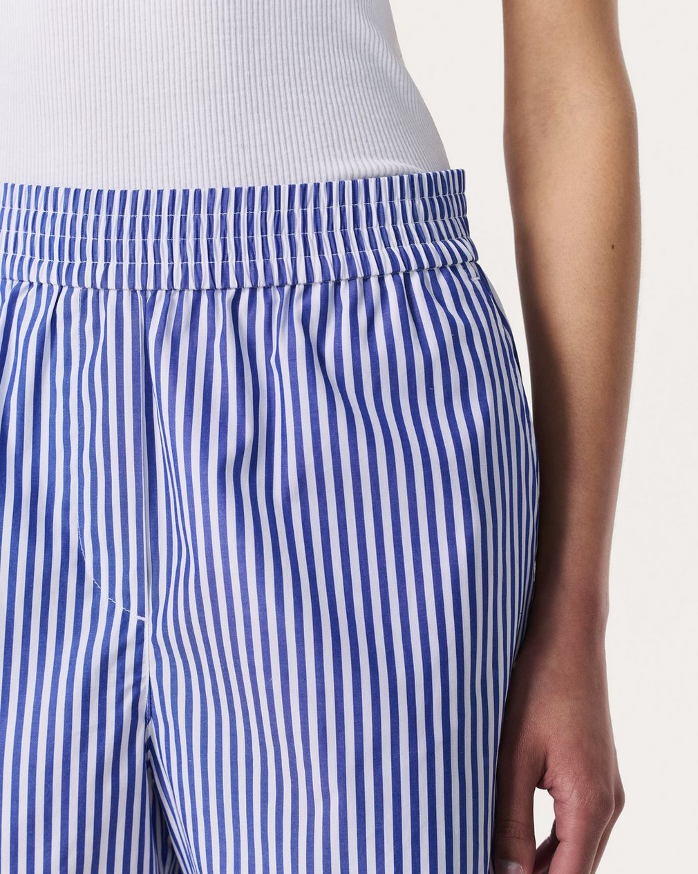 Emma Striped Shorts Navy Stripe - Image 4
