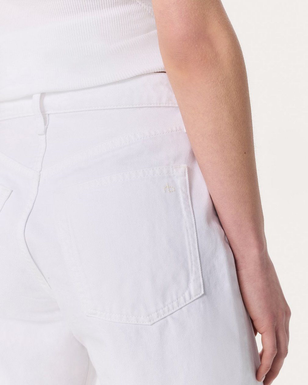Kaia Denim Shorts White - Image 5