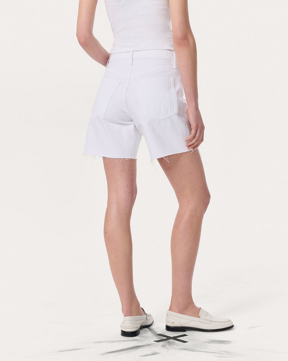 Kaia Denim Shorts White - Image 6