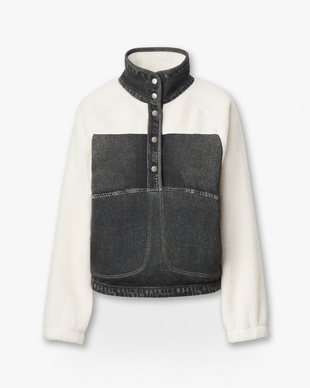 Miramar Sherpa Popover Faded Black - Image 2